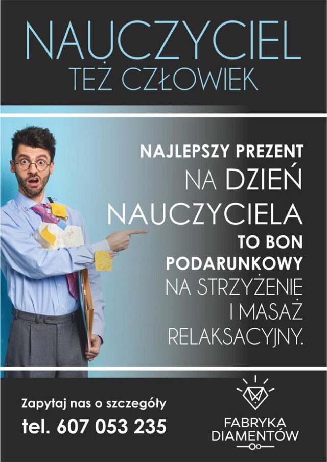 Dzień nauczyciela, fryzjer oraz strzyżenie