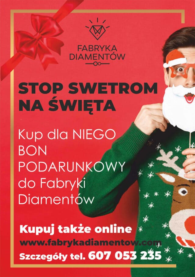 Stop swetrom na święta. kup bon podarunkowy.