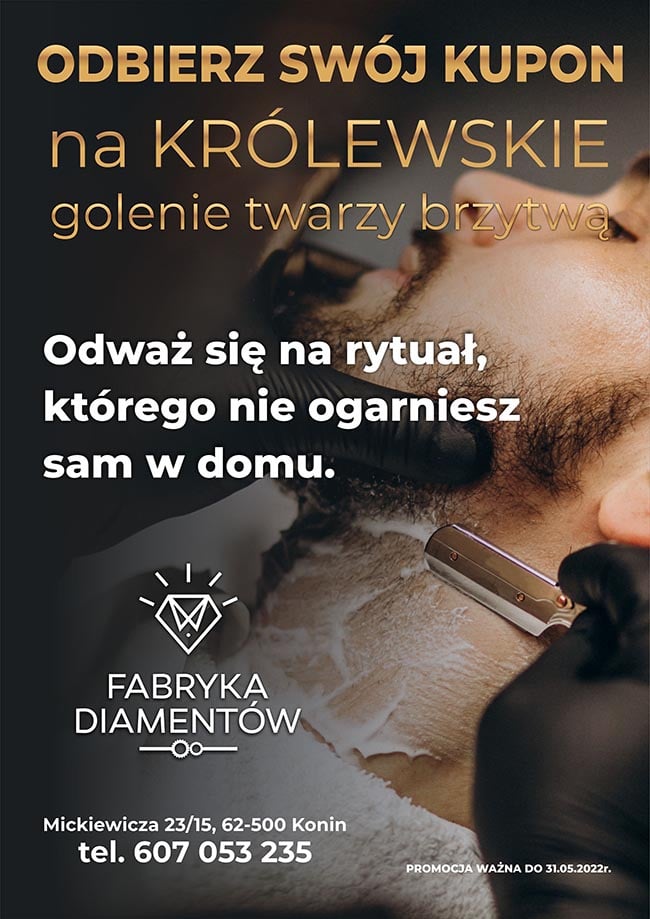 KRÓLEWSKIE golenie twarzy brzytwą