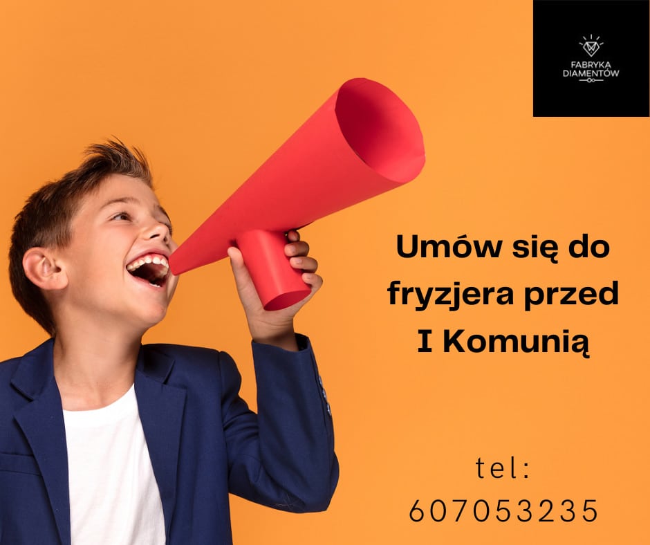 Umów się do fryzjera przed I Komunią