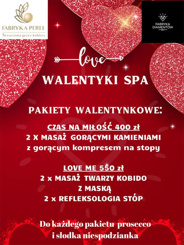 WALENTYNKI SPA PAKIETY WALENTYNKOWE