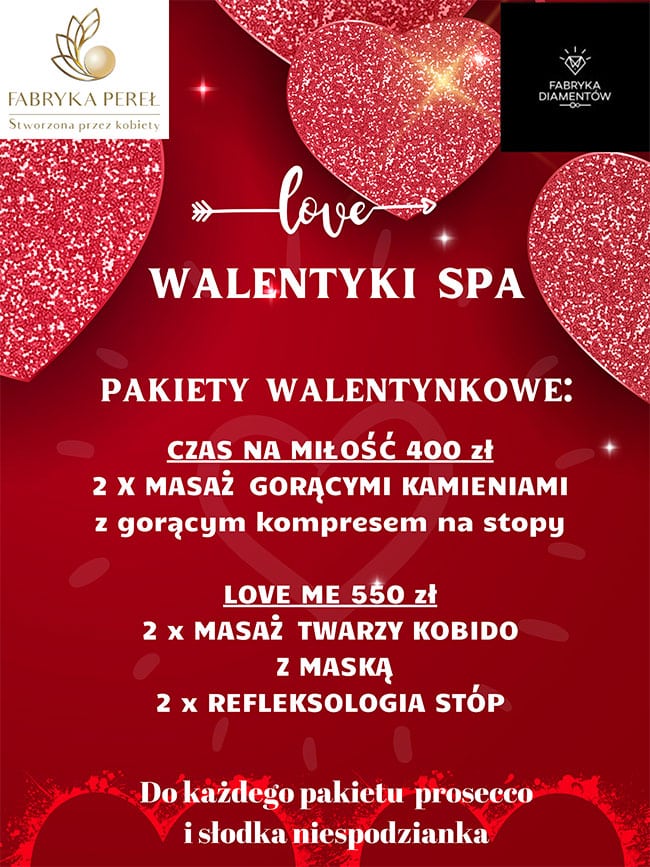 WALENTYNKI SPA PAKIETY WALENTYNKOWE