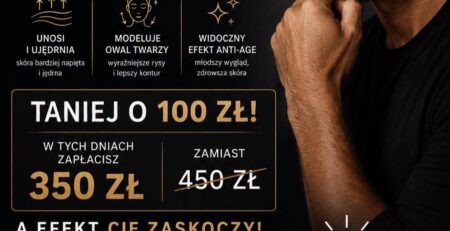 Zadbana męska skóra twarzy bez zmarszczek po zabiegu ujędrniającym X-AGE SUPREME DERMAX